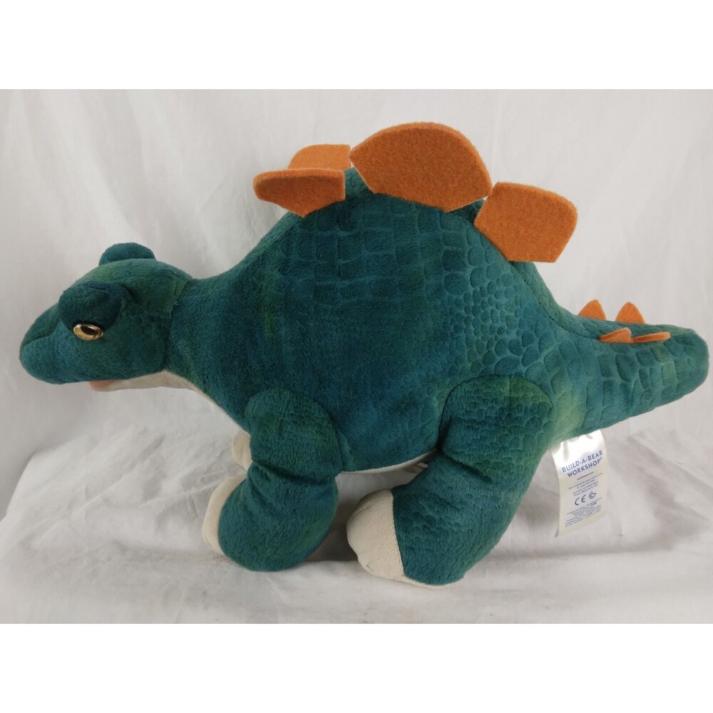 Build A Bear 18” Green Stegosaurus Dinosaur Plush Toy Stuffed Animal - Picture 3 of 6